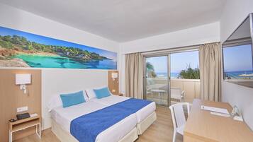 Chambre Double, balcon, vue mer