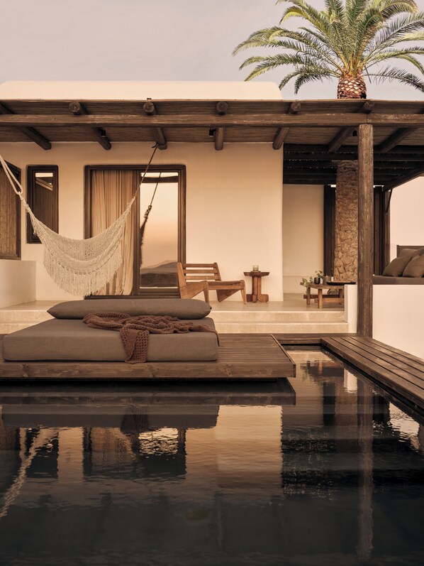 Junior Suite Private Pool & Sea View | Terassi/patio
