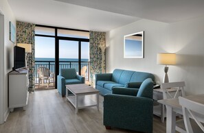 Condo, 2 Bedrooms | Living area | Flat-screen TV - Beach Cove Resort (North Myrtle Beach)