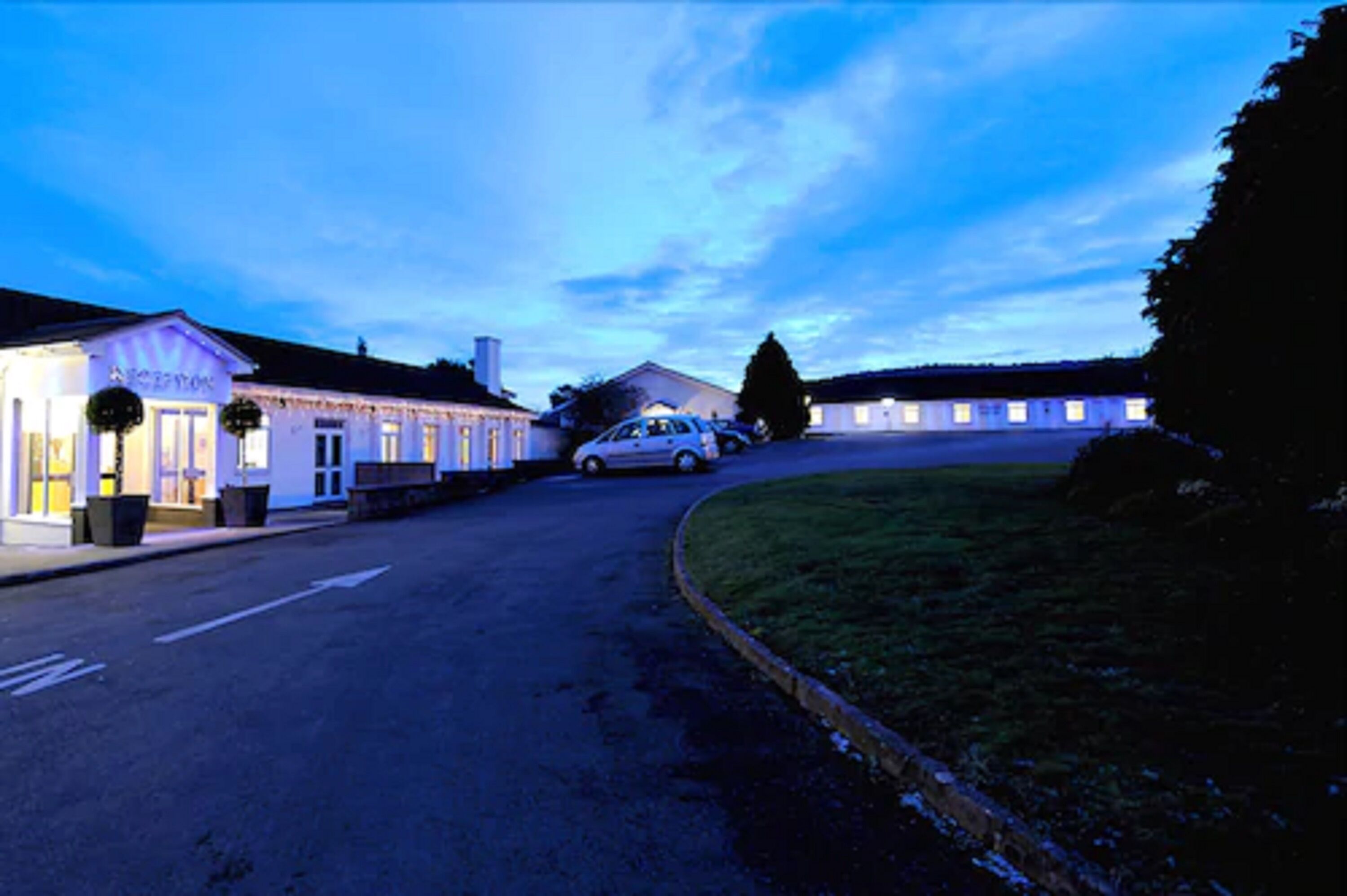 Front of property - evening/night