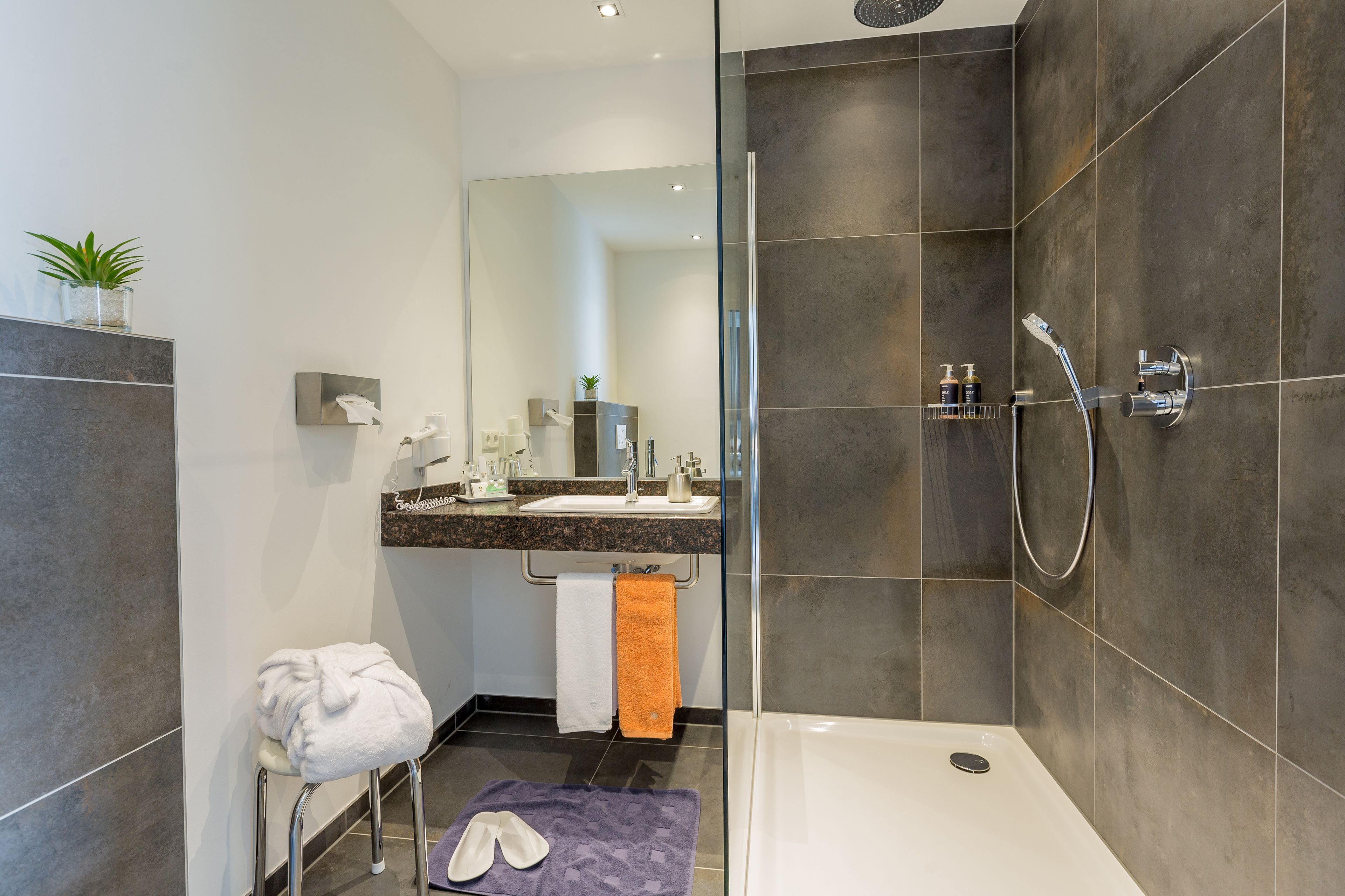 double room | bathroom | free toiletries, hair dryer, towels