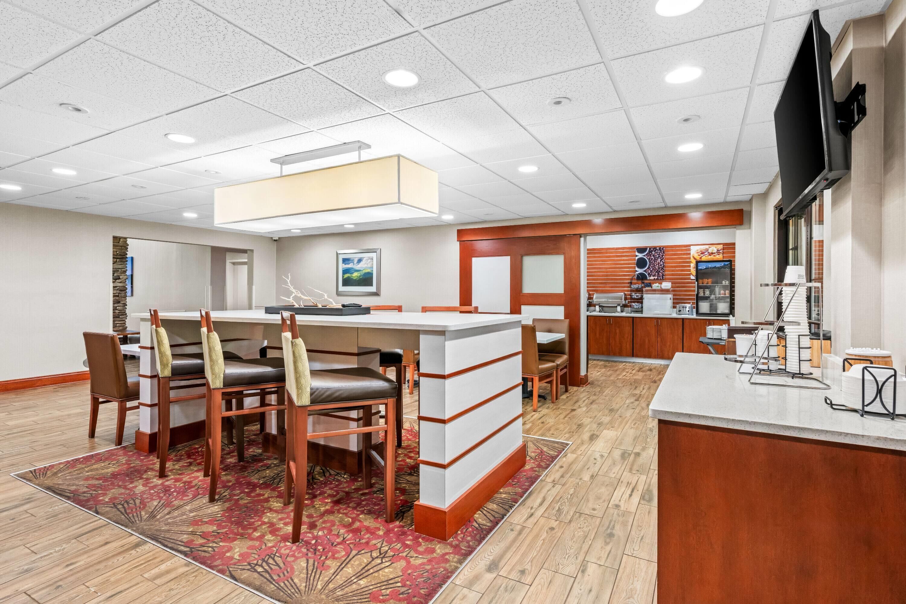 Gratis frukostbuffé varje dag 