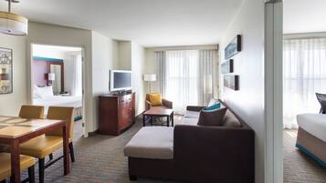 Premium bedding, pillow-top beds, desk, iron/ironing board