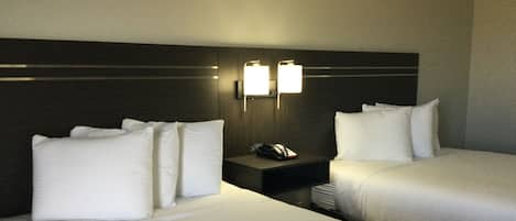 Room, 2 Queen Beds, Non Smoking | Iron/ironing board, free WiFi, alarm clocks