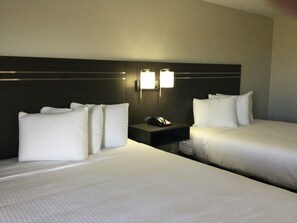 Room, 2 Queen Beds, Non Smoking | Iron/ironing board, free WiFi, alarm clocks