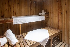 Sauna, Turkish bath/hammam, body treatments, body scrubs, facials - Hôtel Meriem (Marrakech)