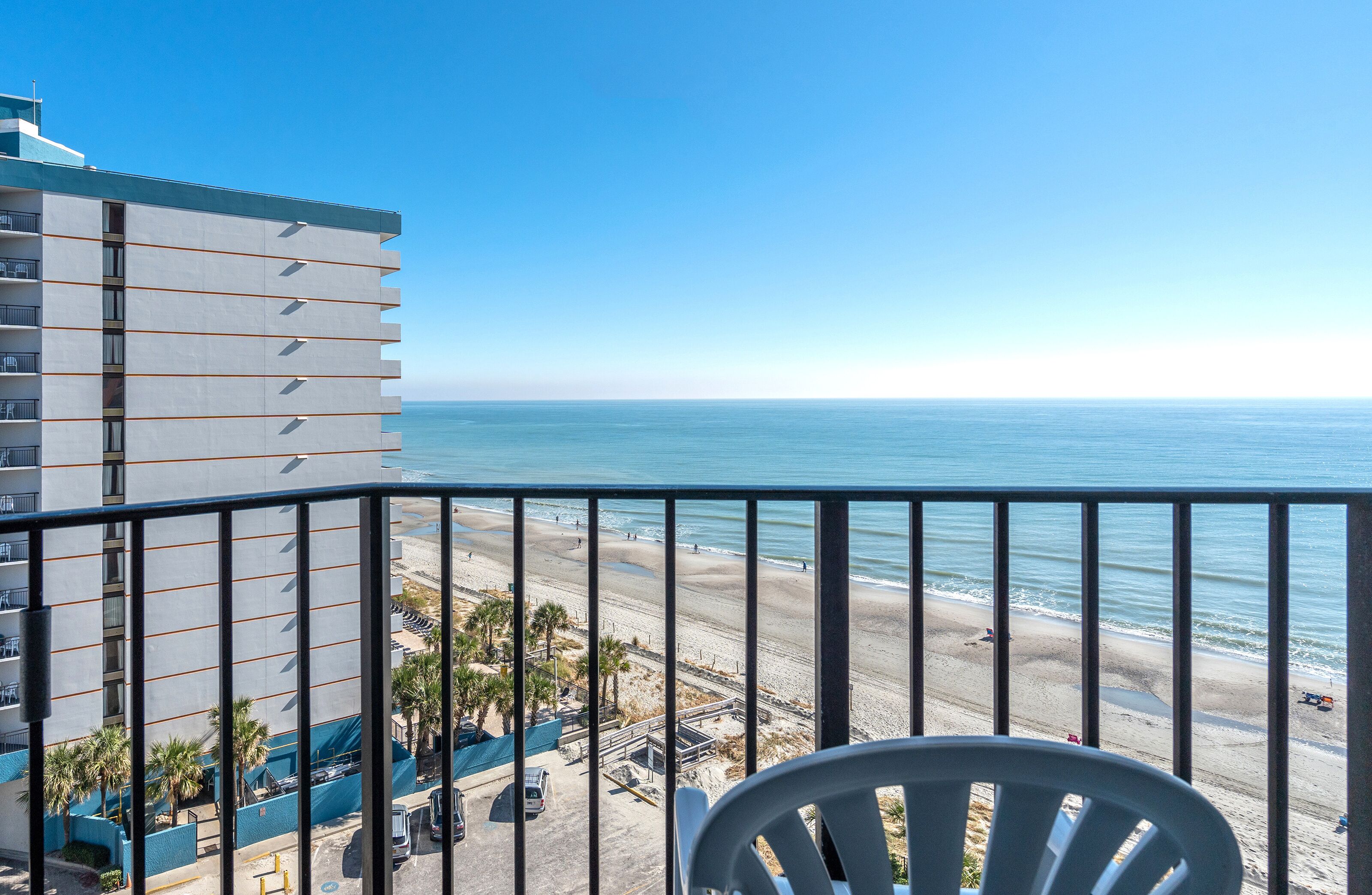 Angle Oceanfront One Bedroom Condo | Balcony view