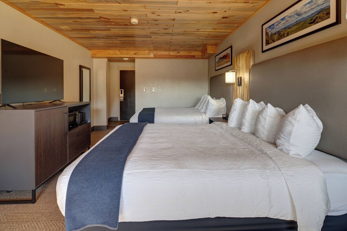 signature room, 2 queen beds, refrigerator & microwave, park view | pillow-top beds, iron/ironing board, free wifi, bed sheets