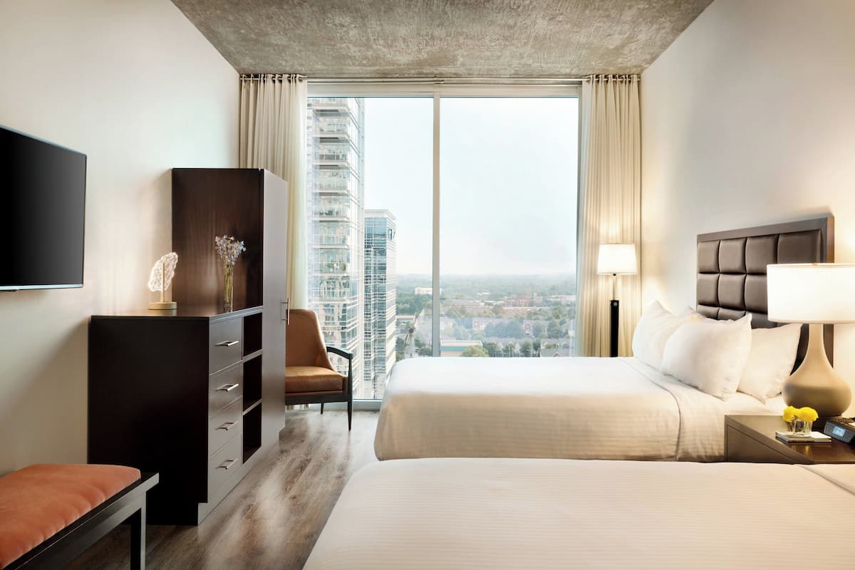 Premium bedding, pillowtop beds, in-room safe, desk