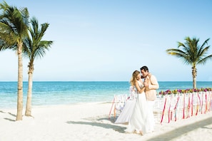 Outdoor wedding area
