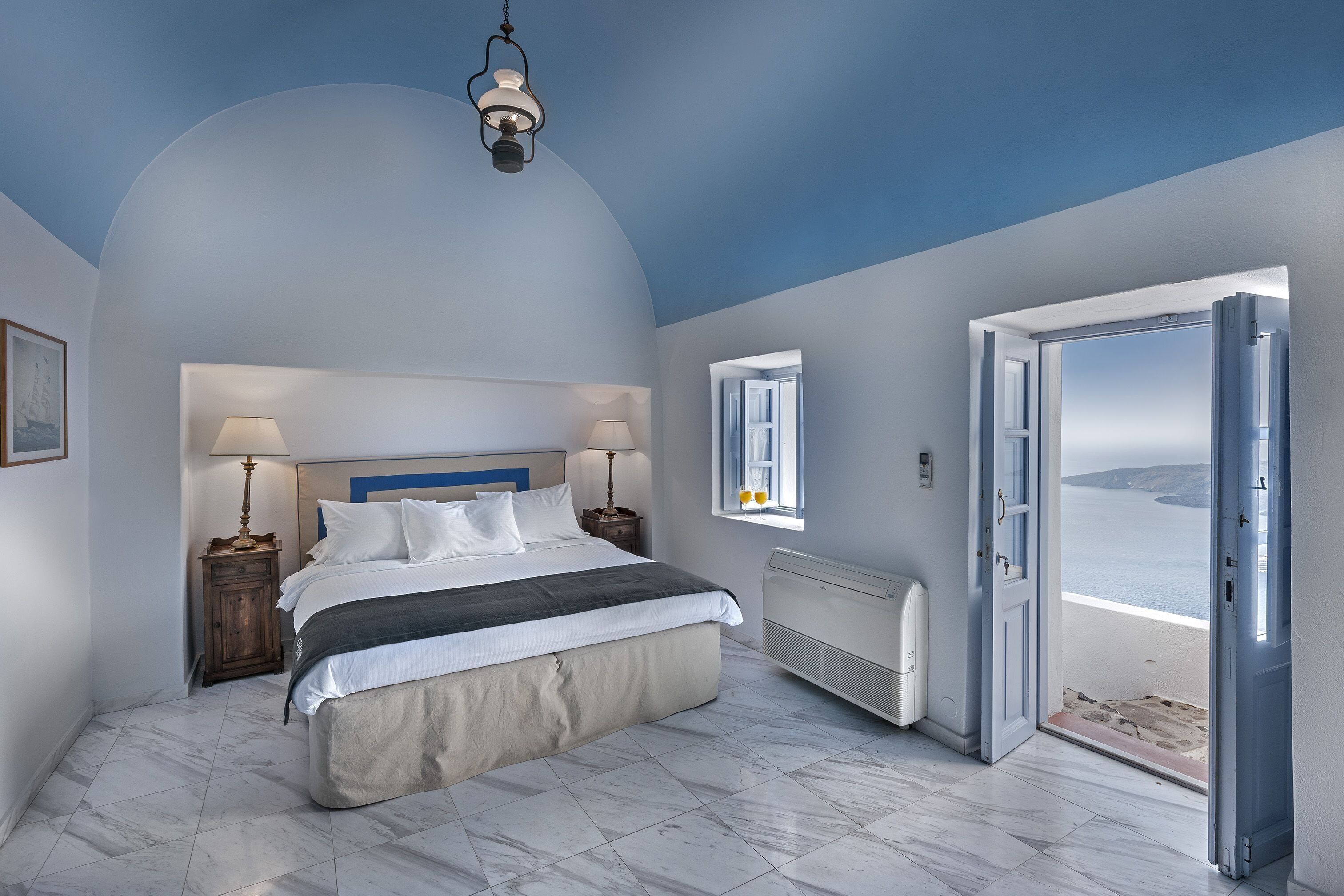 Aigialos Luxury Traditional Settlement Santorini interior view 8