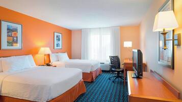 In-room safe, desk, laptop workspace, blackout curtains