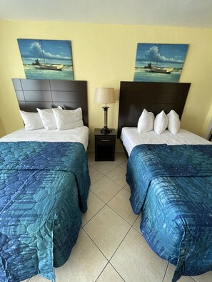 Standard Room, 2 Double Beds, Pool View | Iron/ironing board, free WiFi - Sandy Shores Resort Motel (North Wildwood)