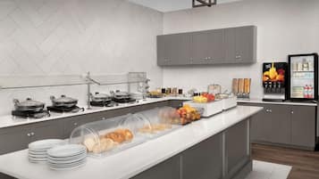 Free daily buffet breakfast