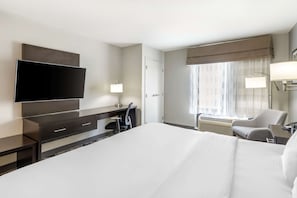 스탠다드룸, 킹사이즈침대 1개, 금연, 냉장고 및 전자레인지 | 책상, 노트북 작업 공간, 암막 커튼, 다리미/다리미판