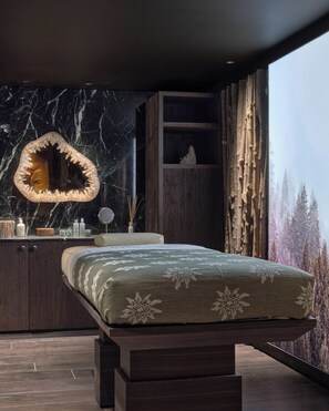 Sauna, hot tub, steam room, body treatments, hot stone massages - Lodge Park (Megeve)
