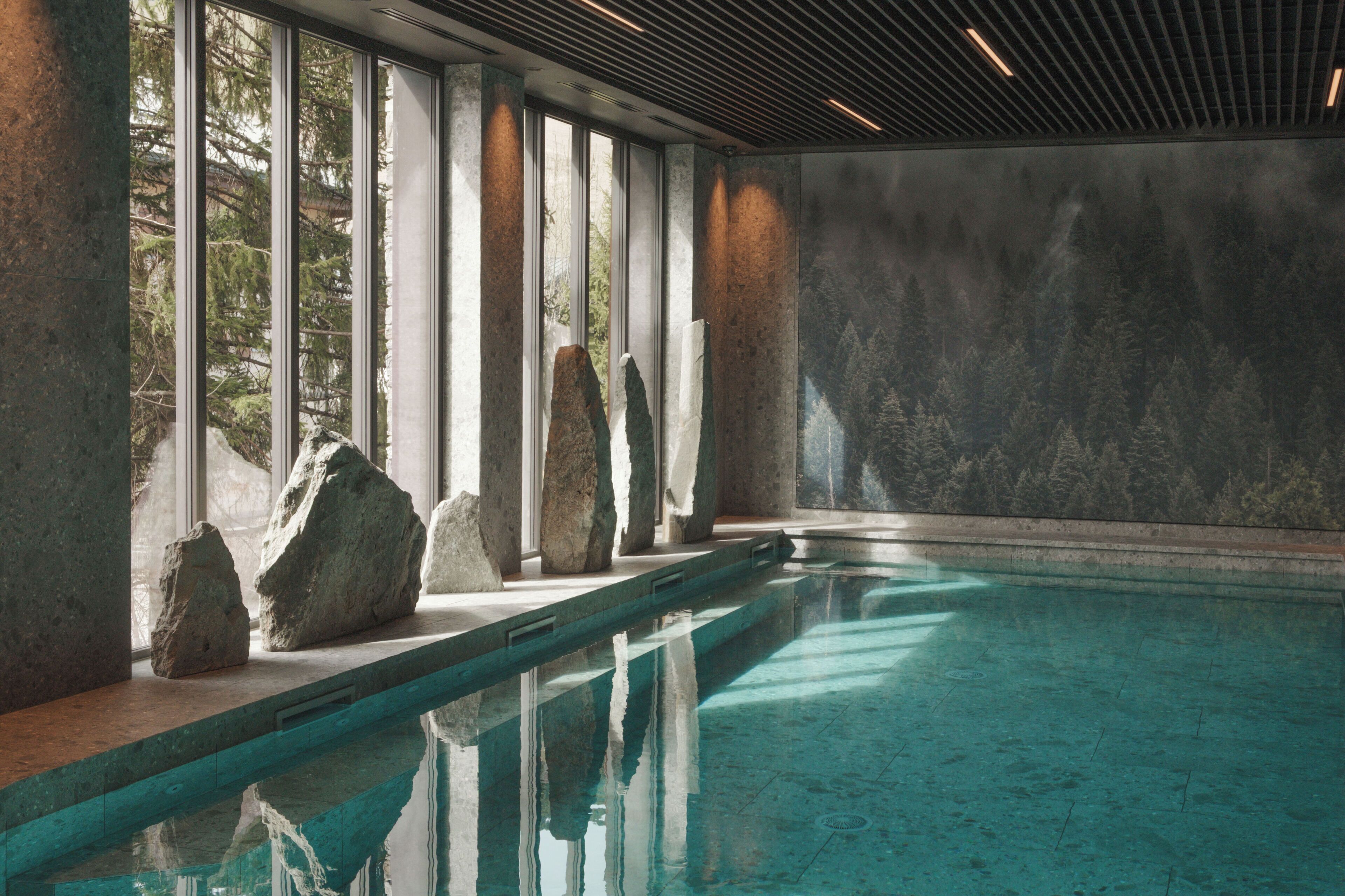 Indoor pool, seasonal outdoor pool
