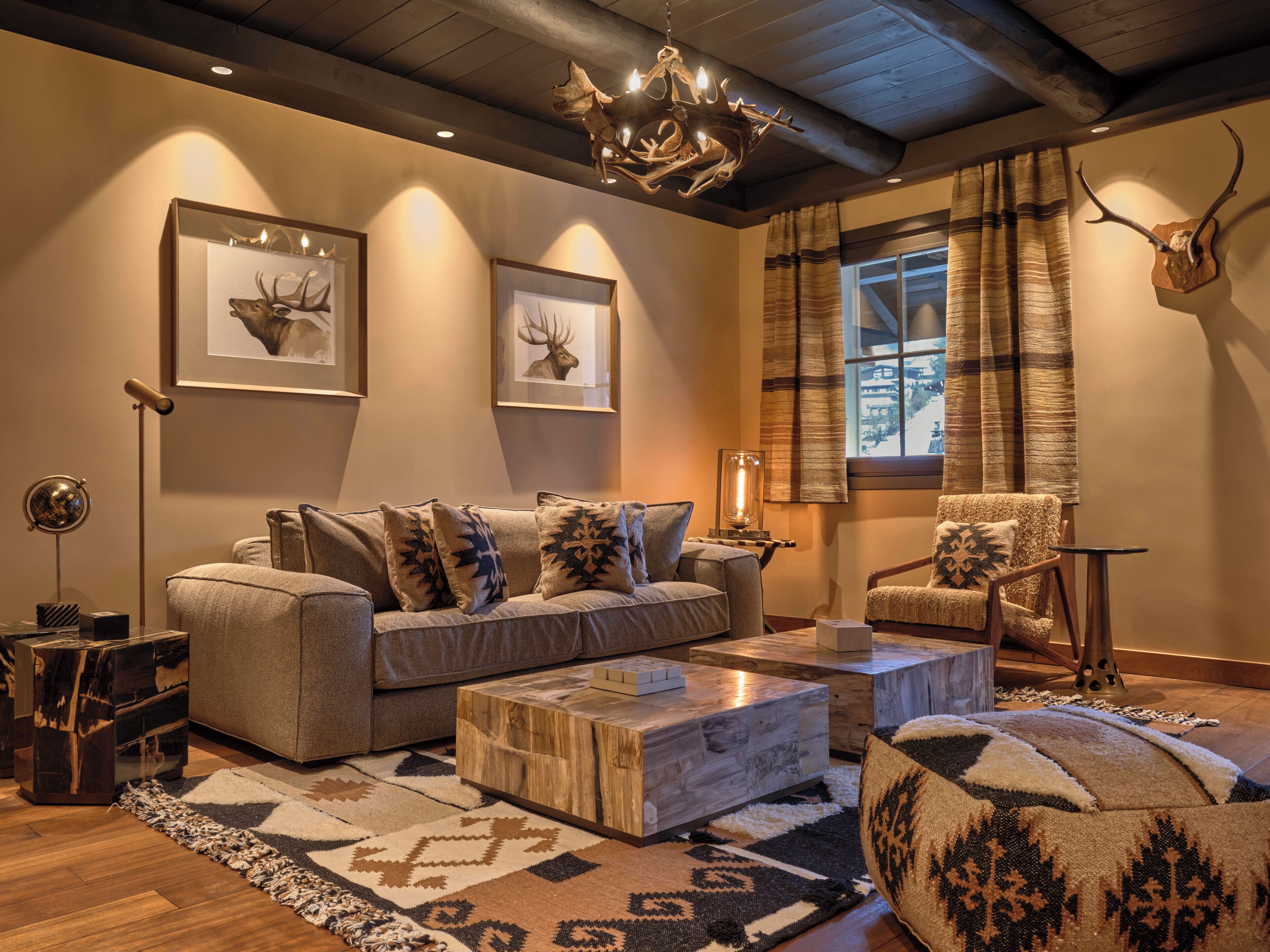 presidential suite | living area | flat-screen tv