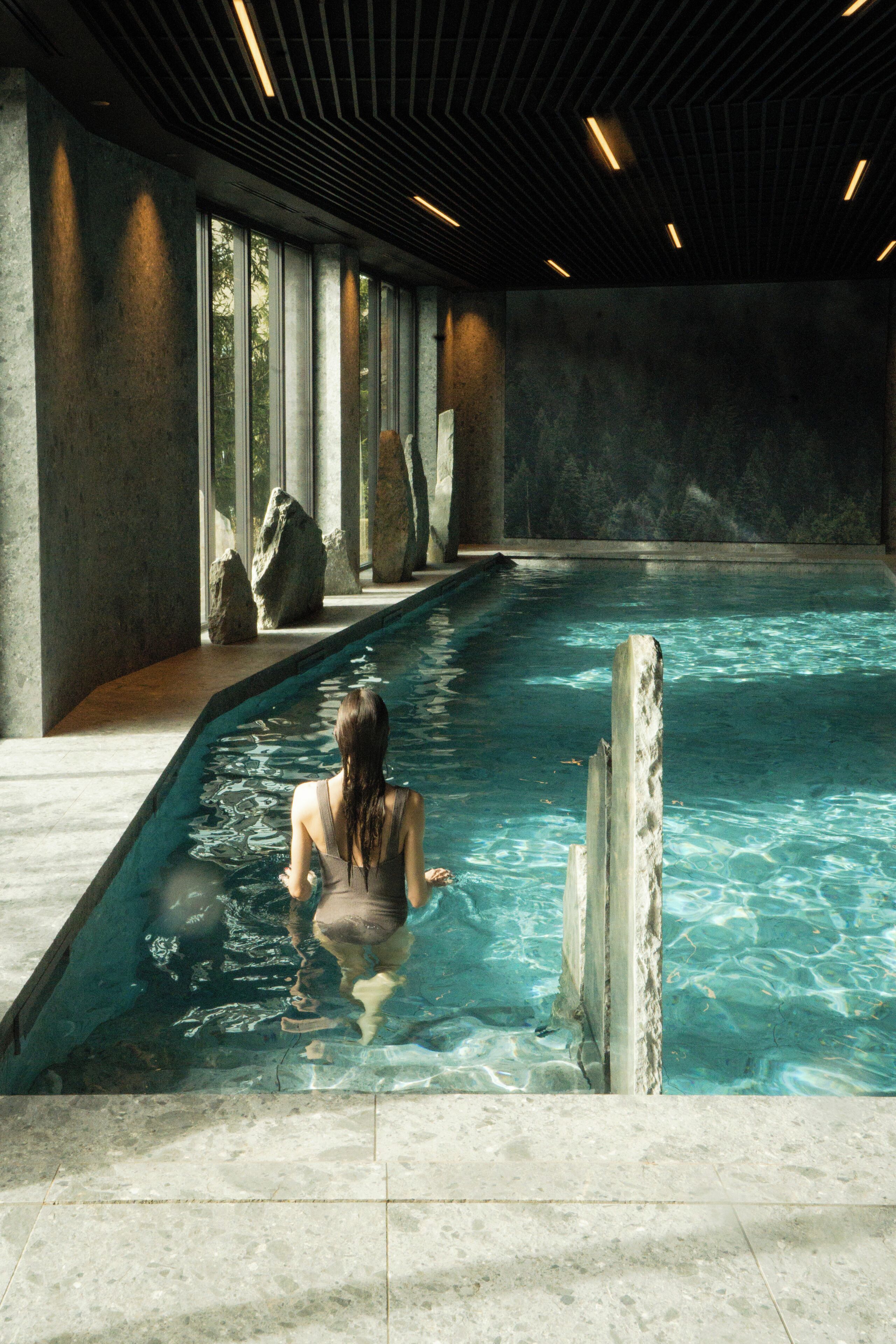 Indoor pool, seasonal outdoor pool