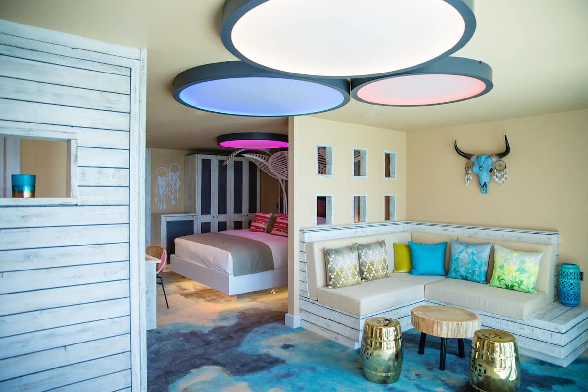 signature suite | 1 bedroom, desk, blackout curtains, iron/ironing board