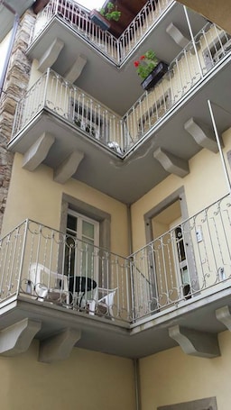 Terraza o patio. Hotel Piazza Vecchia