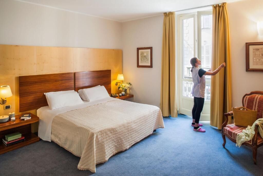 down duvets, minibar, desk, laptop workspace