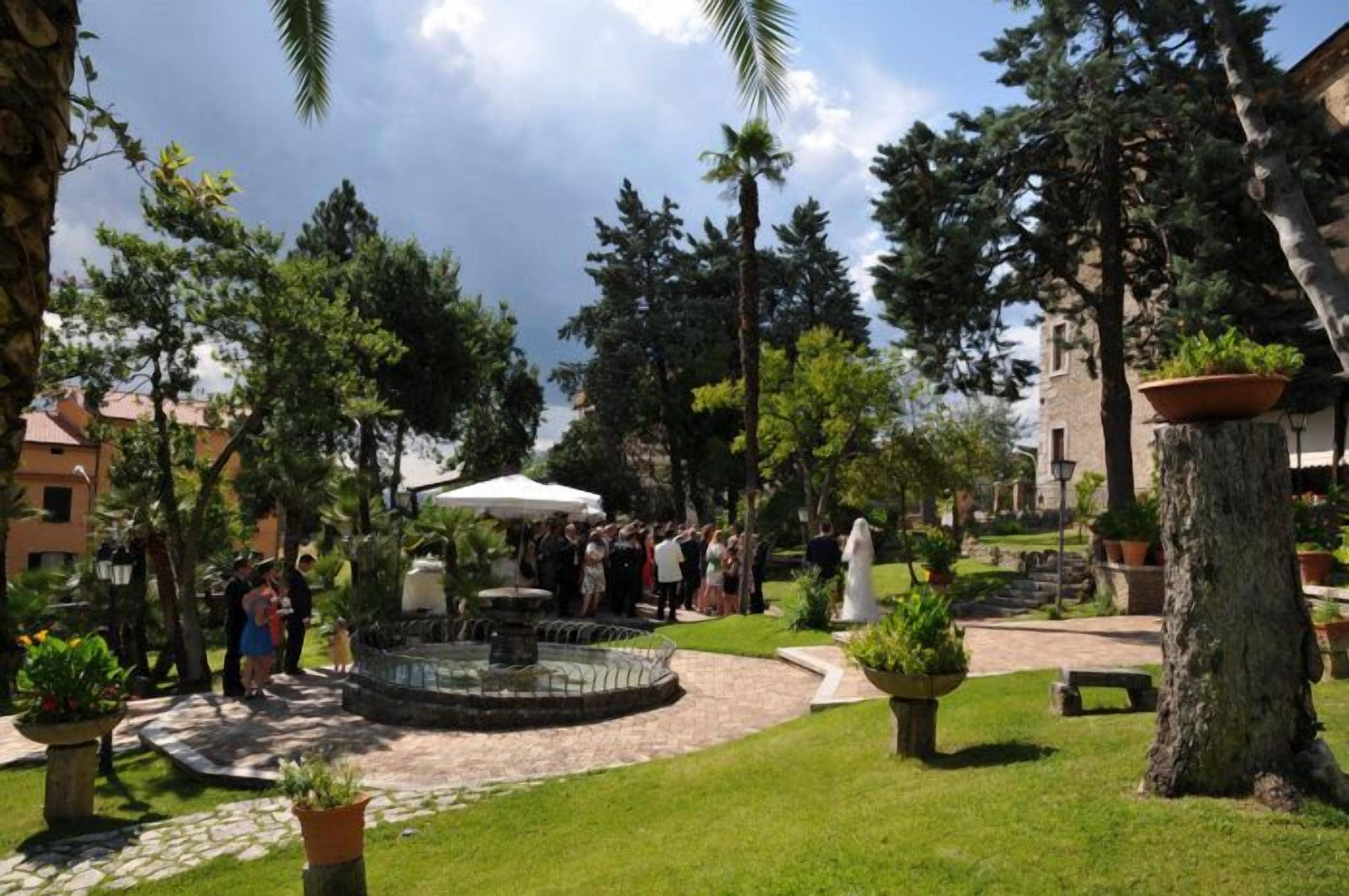 outdoor wedding area