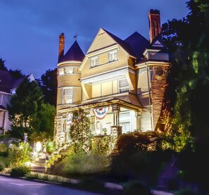 Front of property – evening/night