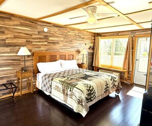 Double Room, 2 Queen Beds, Refrigerator & Microwave, Park View | Individually furnished, laptop workspace, free WiFi, bed sheets - Eden Village Motel & Cottages (Bar Harbor)