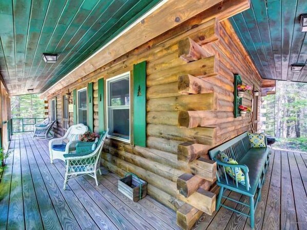 Cabane, 3 chambres, climatisation | Terrasse/Patio