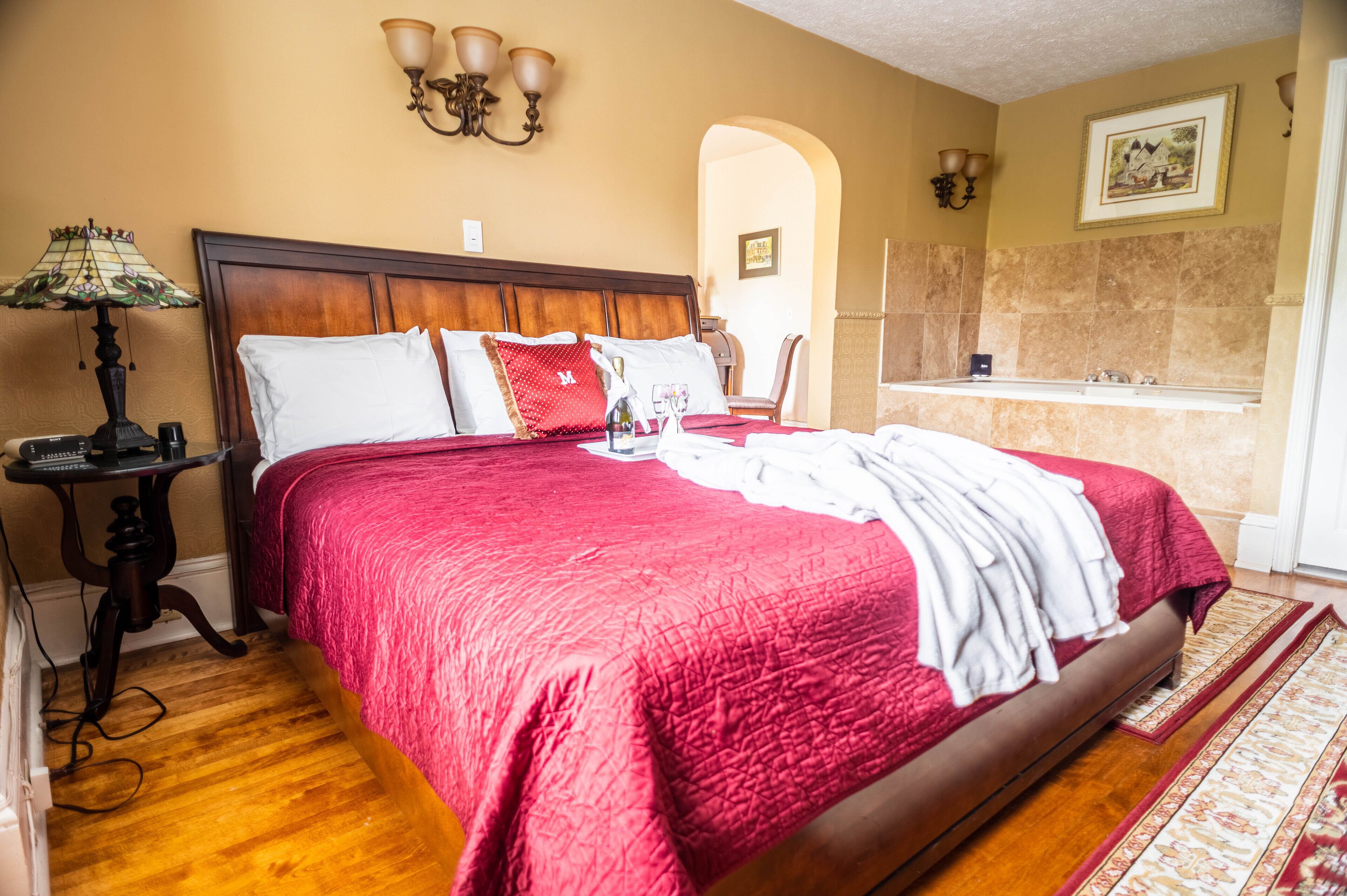 The Victorian Suite | Premium bedding, individually decorated, individually furnished, desk