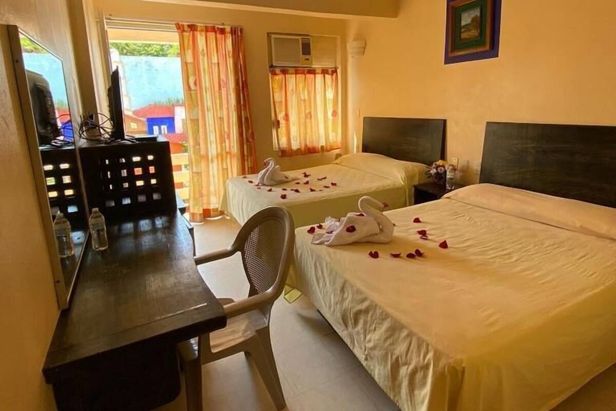 Standard Room, 2 Double Beds | In-room safe, desk, WiFi (free)