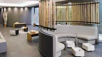 Sauna, baño turco, 2 salas de tratamientos