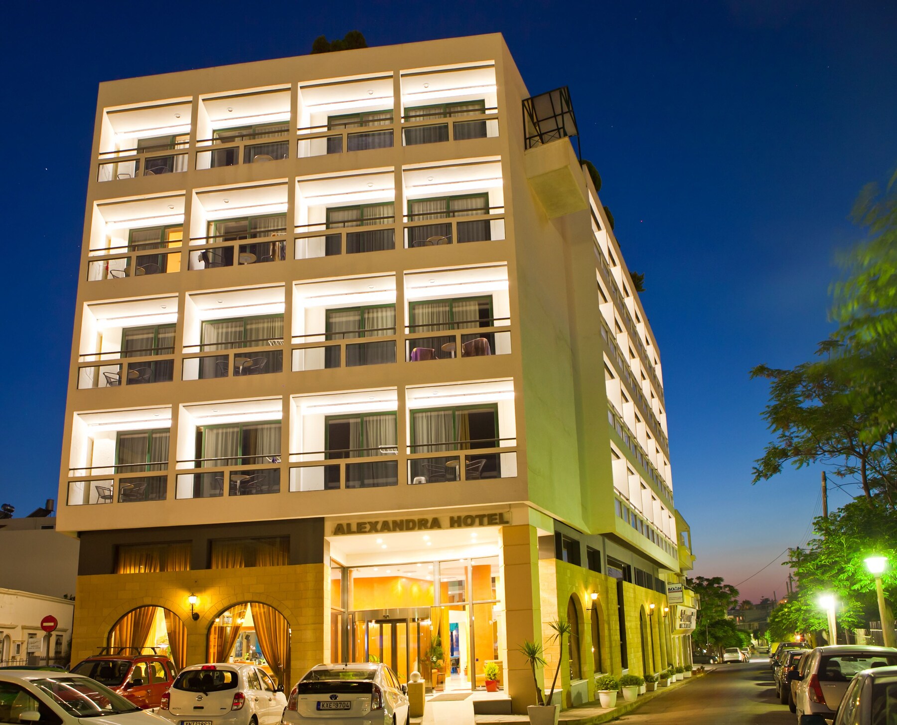Front of property – evening/night