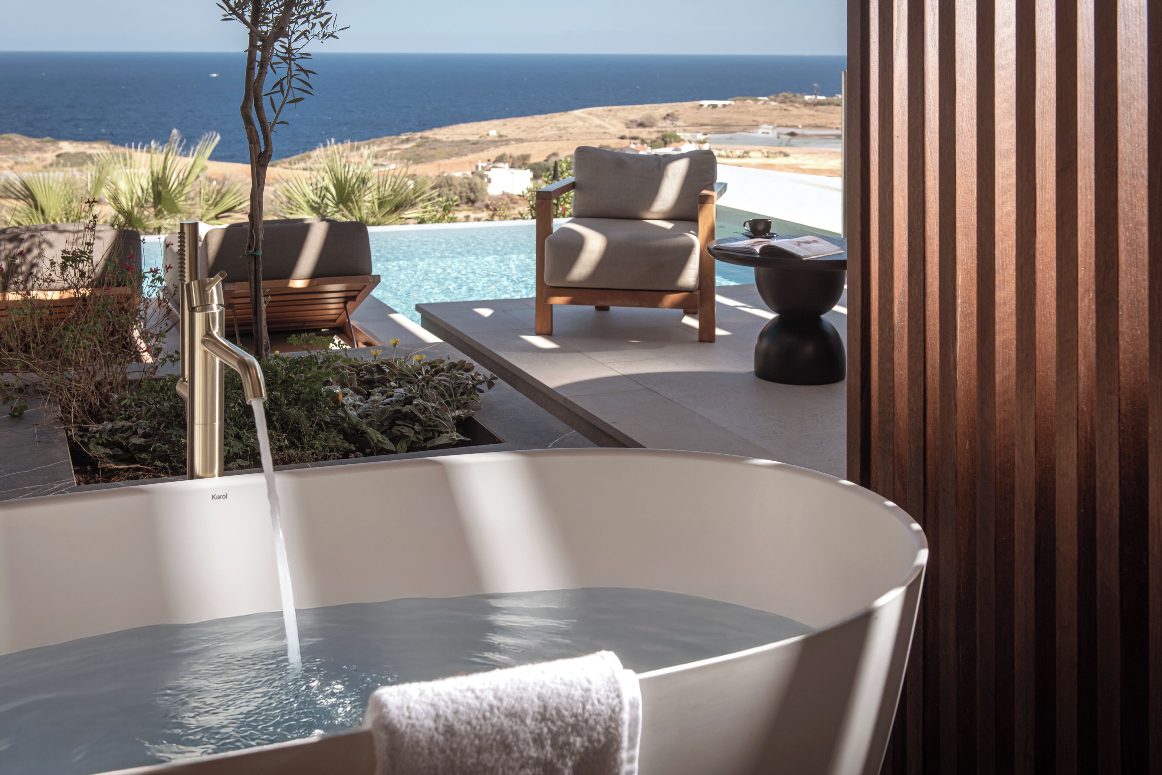 Rainfall showerhead, designer toiletries, hair dryer, bathrobes