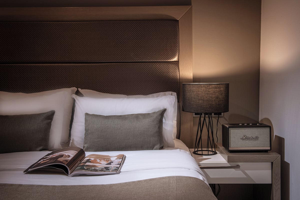 Double Room, Balcony, Sea View (Mini) | Frette Italian sheets, premium bedding, pillowtop beds, in-room safe