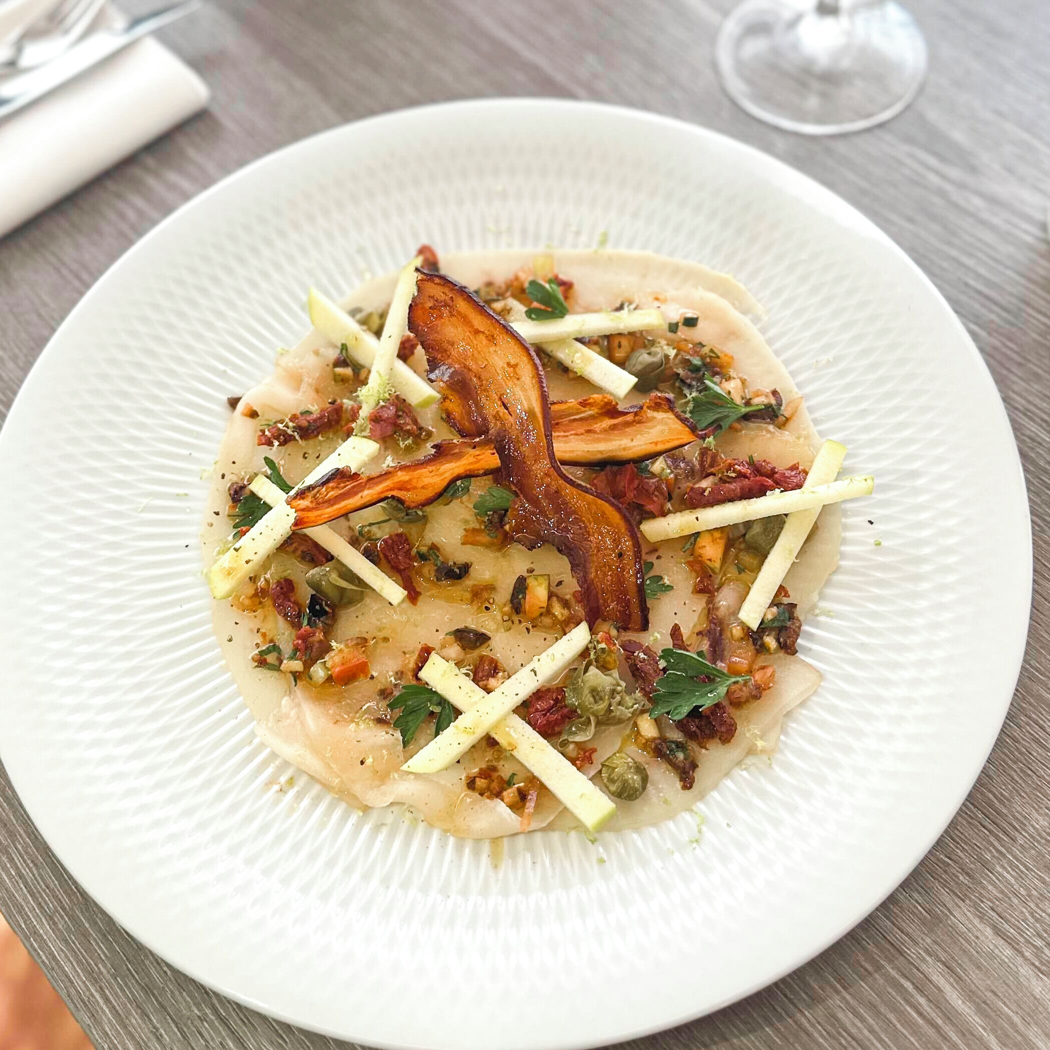 A plate of food with various ingredients.