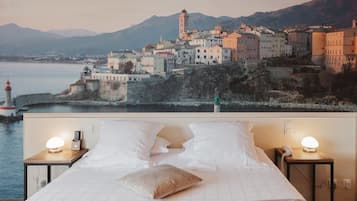 1 quarto, roupas de cama premium, frigobar, cofres nos quartos