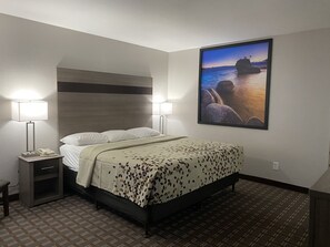 Habitación estándar, 1 cama King size | Escritorio, wifi gratis y ropa de cama