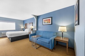 Suite, 1 King Bed, Accessible, Refrigerator & Microwave (with Sofabed) | Desk, laptop workspace, iron/ironing board, free WiFi - Best Western South Plains Inn & Suites (Levelland)
