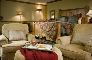 Standard Suite, Multiple Beds, Fireplace | Premium bedding, down comforters, individually decorated - Lake Opechee Inn and Spa (Laconia)
