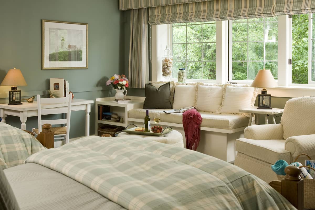 standard room, 2 queen beds, fireplace | 1 bedroom, premium bedding, down duvets, individually decorated