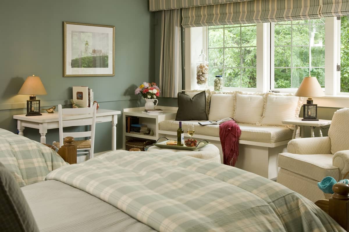 Chambre Standard, 2 grands lits, cheminée