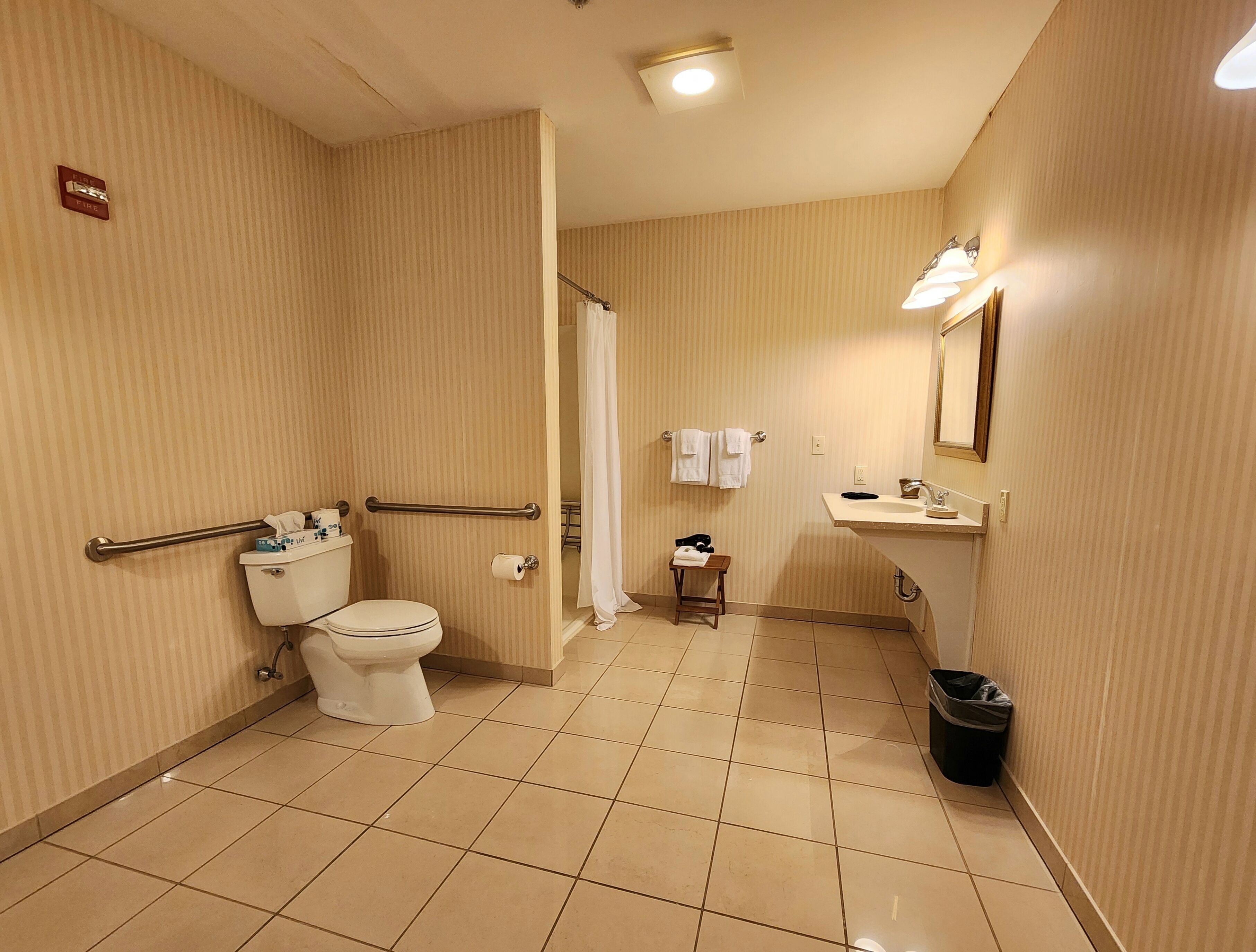 superior room, 2 queen beds, accessible, courtyard view | bathroom | free toiletries, hair dryer, towels