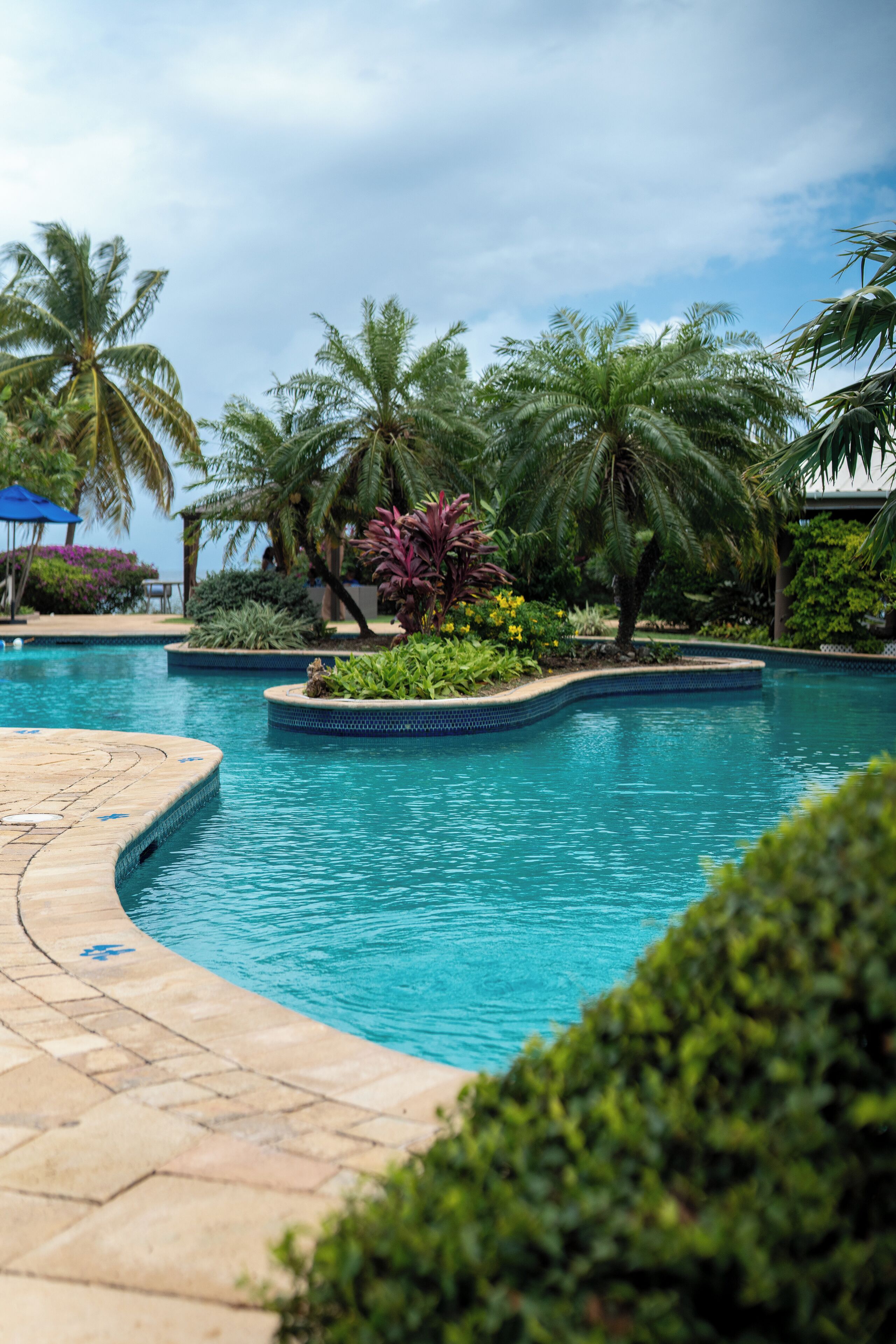 Standardzimmer, 2 Doppelbetten, Poolblick | Terrasse/Patio