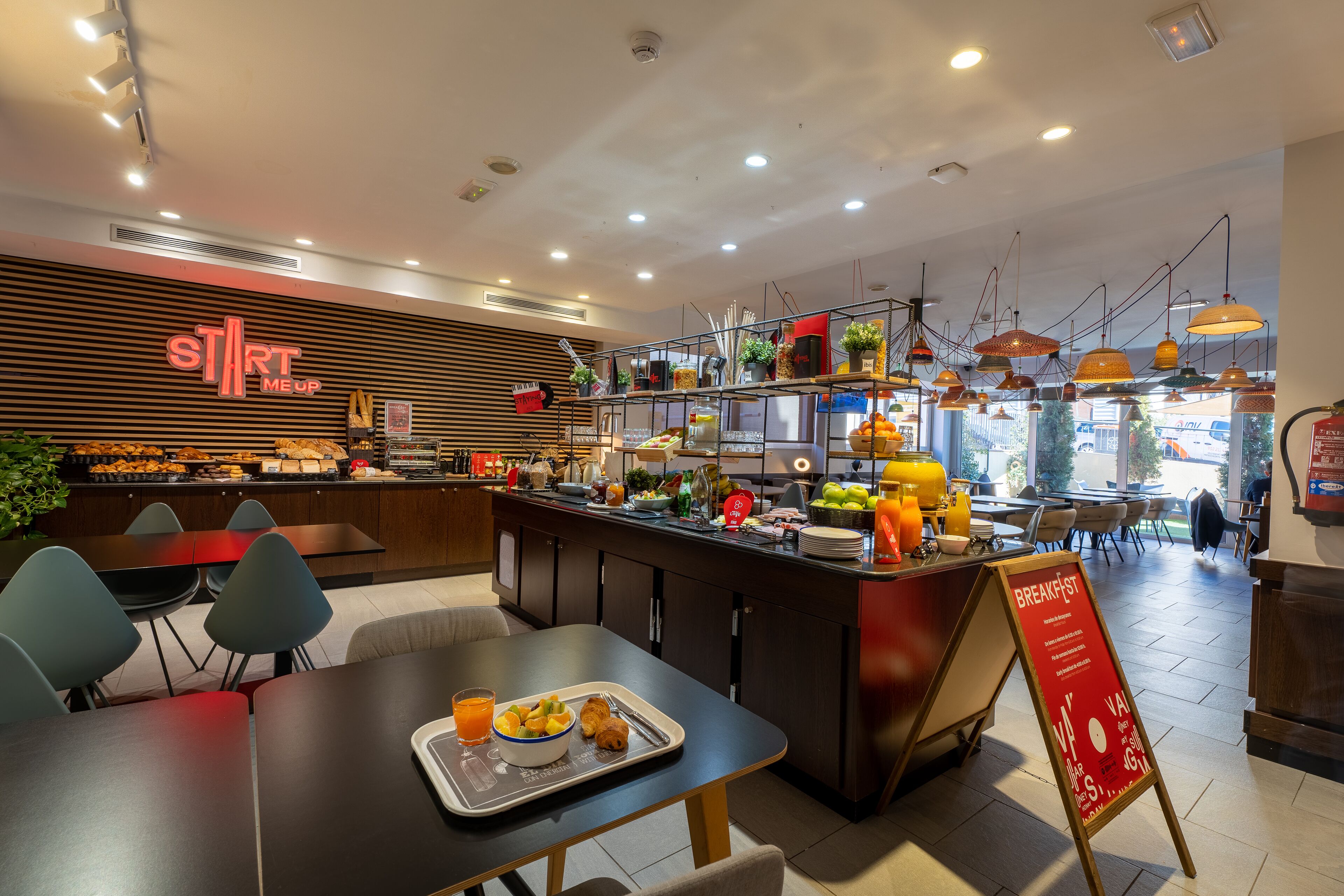 daily buffet breakfast (eur 11.50 per person)