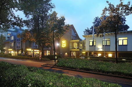 Front of property – evening/night