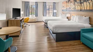Studio Suite, 2 Queen Beds, Non Smoking | In-room safe, desk, laptop workspace, blackout curtains