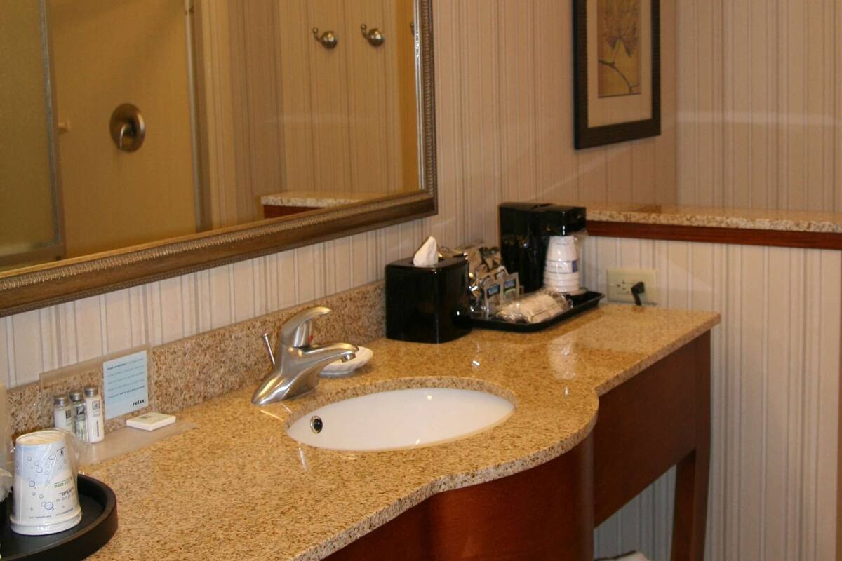 two queen beds non smoking | bathroom shower