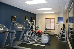 A gym with treadmills, ellipticals, and exercise balls. - Hampton Inn & Suites Las Vegas-Red Rock/Summerlin (Las Vegas)